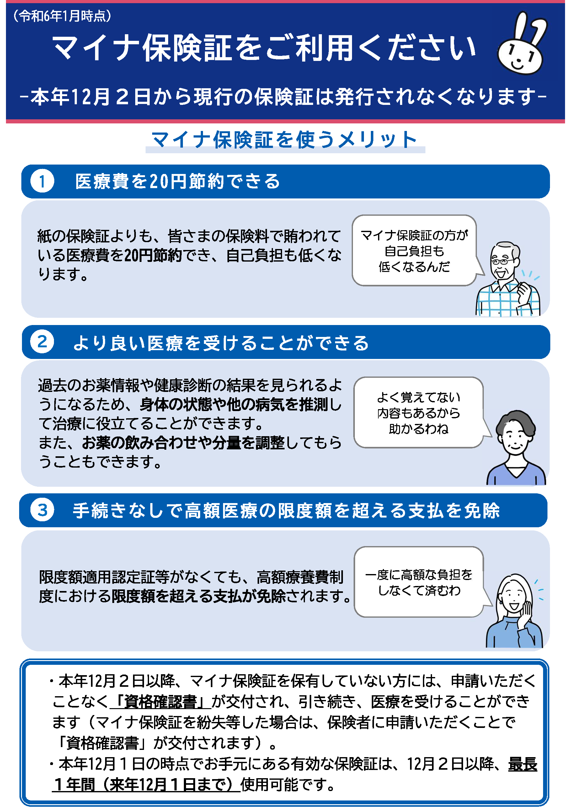 マイナ保険証の利用について