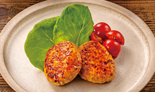 「根菜入りつくね焼き」