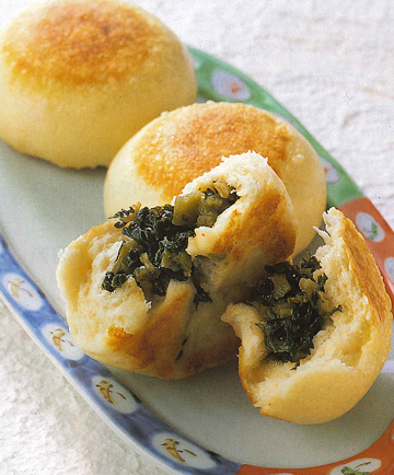 野沢菜のお焼き