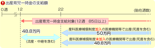 出産児時一時金の支給額