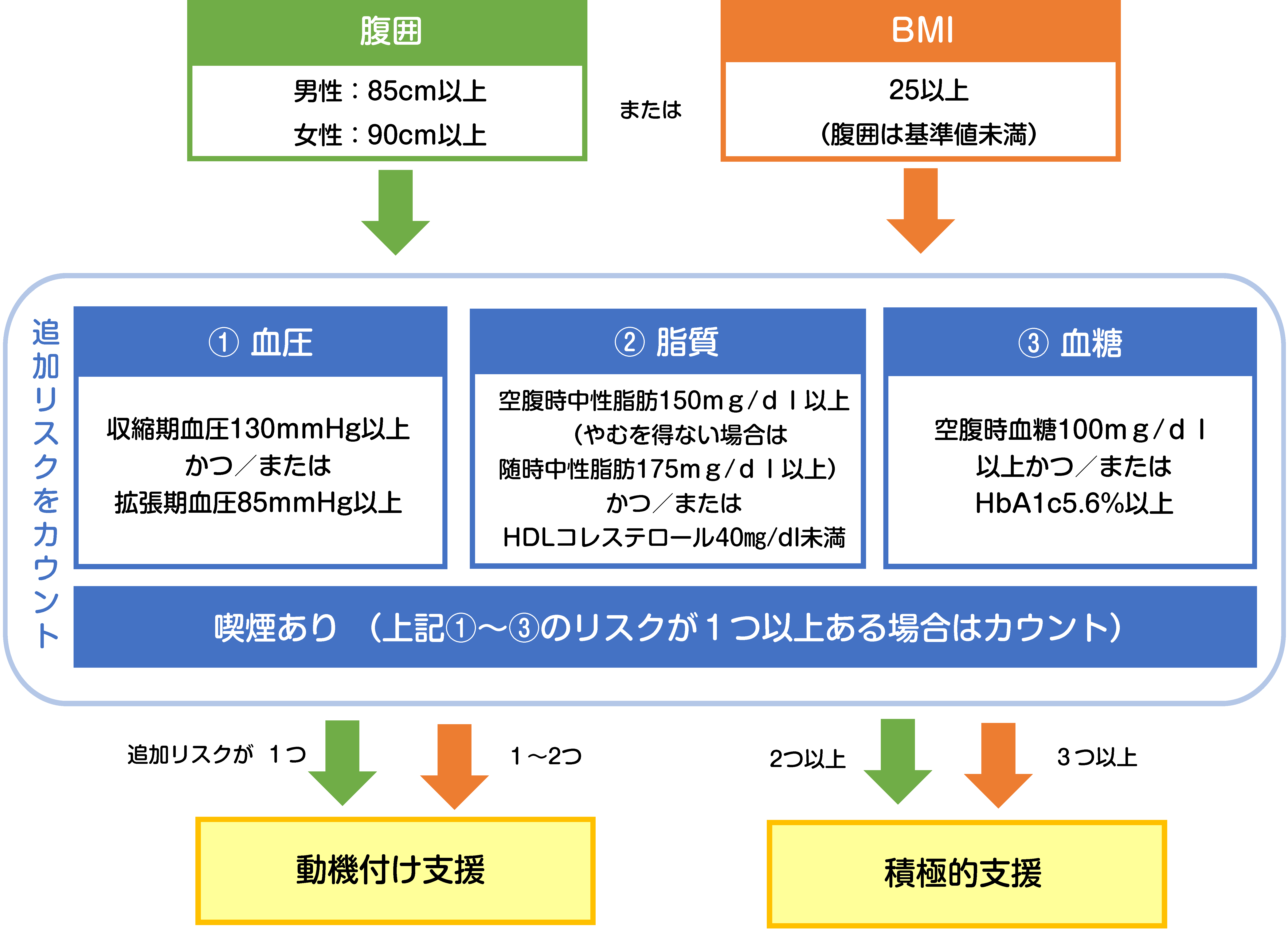 特定保健指導の判断基準