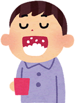 うがいのイラスト