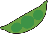 そら豆のイラスト